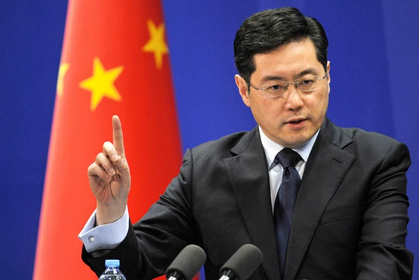 Bộ trưởng Ngoại giao Trung Quốc Tần Cương. Ảnh: KYODO NEWS Bộ trưởng Ngoại giao Trung Quốc Tần Cương. Ảnh: KYODO NEWS