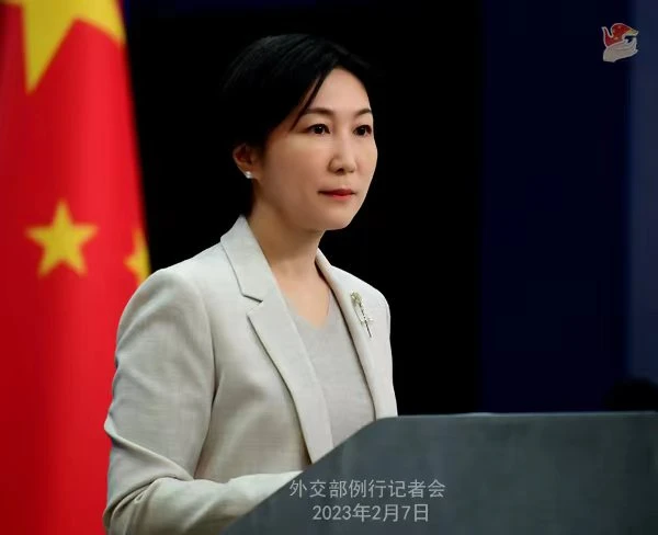 Người phát ngôn Bộ Ngoại giao Trung Quốc Mao Ninh. Ảnh: BỘ NGOẠI GIAO TRUNG QUỐC Người phát ngôn Bộ Ngoại giao Trung Quốc Mao Ninh. Ảnh: BỘ NGOẠI GIAO TRUNG QUỐC