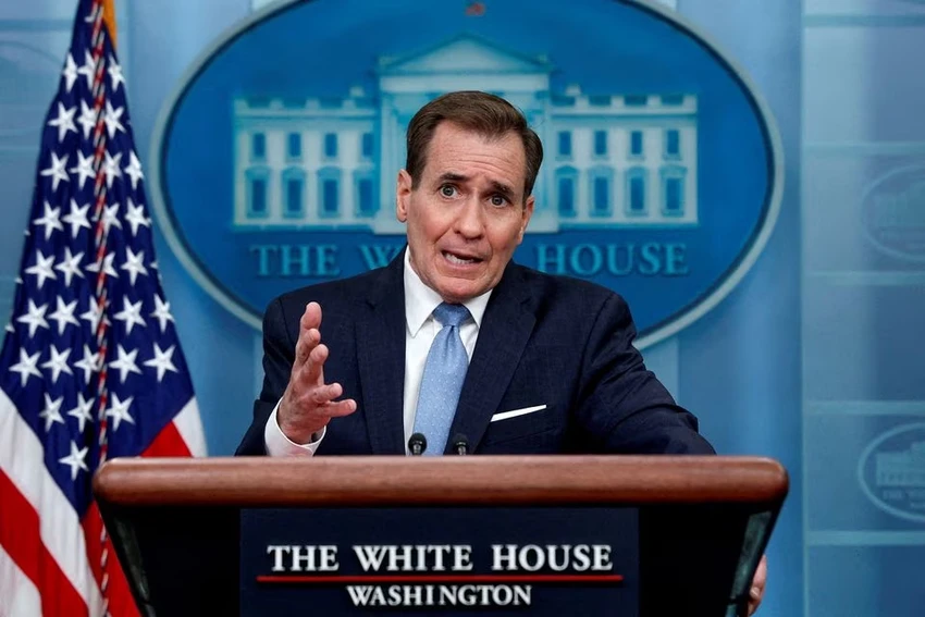 Phát ngôn viên Hội đồng An ninh Quốc gia Mỹ John Kirby. Ảnh: REUTERS Phát ngôn viên Hội đồng An ninh Quốc gia Mỹ John Kirby. Ảnh: REUTERS