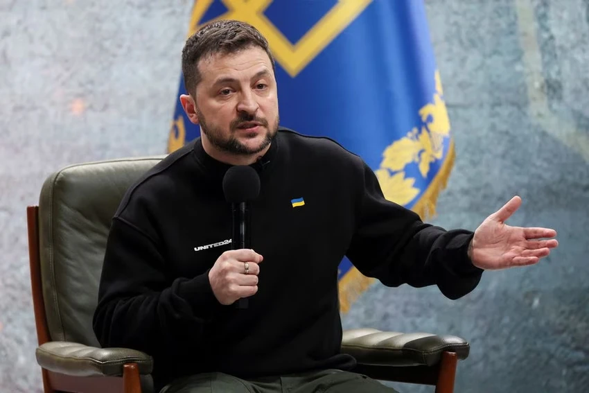 Tổng thống Ukraine - ông Volodymyr Zelensky. Ảnh: REUTERS Tổng thống Ukraine - ông Volodymyr Zelensky. Ảnh: REUTERS