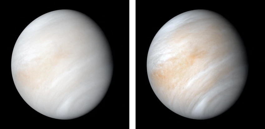 The planet Venus is seen in this photograph taken by NASA's Mariner 10 spacecraft