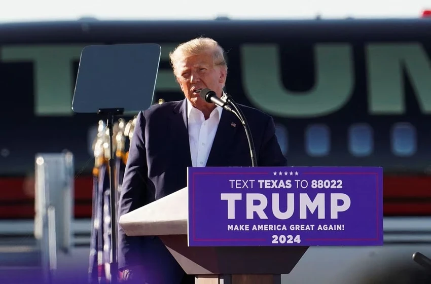 Cựu Tổng thống Mỹ Donald Trump tham dự cuộc vận động tranh cử tại bang Texas ngày 25-3. Ảnh: REUTERS Cựu Tổng thống Mỹ Donald Trump tham dự cuộc vận động tranh cử tại bang Texas ngày 25-3. Ảnh: REUTERS