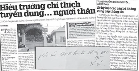 Hiệu trưởng thích tuyển người thân nói gì? ảnh 1