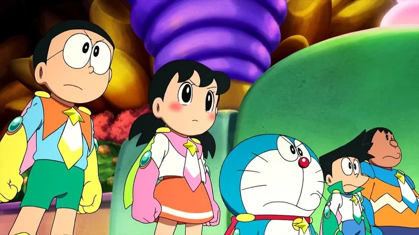 Một phân cảnh của 'Phim Doraemon: Nobita và những hiệp sĩ không gian' Một phân cảnh của 'Phim Doraemon: Nobita và những hiệp sĩ không gian'