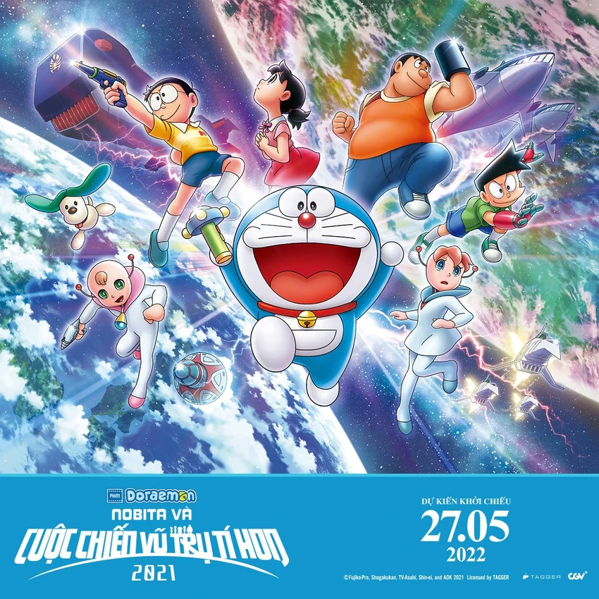 Poster 'Phim điện ảnh Doraemon: Nobita và cuộc chiến vũ trụ tí hon 2021' Poster 'Phim điện ảnh Doraemon: Nobita và cuộc chiến vũ trụ tí hon 2021'