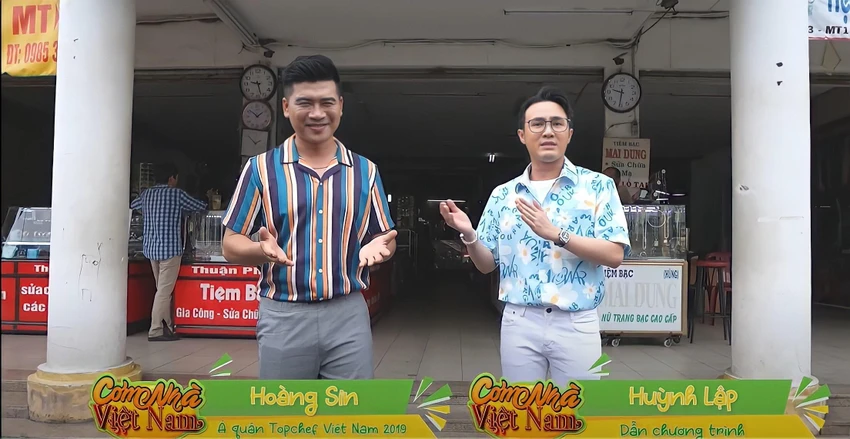 MC Huỳnh Lập và Á quân Topchef Việt Nam 2019 Hoàng Sin. Ảnh: BEE MC Huỳnh Lập và Á quân Topchef Việt Nam 2019 Hoàng Sin. Ảnh: BEE