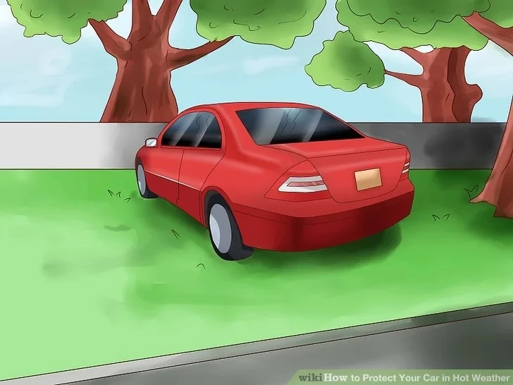 Lựa chọn vị trí đỗ xe buổi sáng để tránh nắng gay gắt vào thời điểm cao điểm