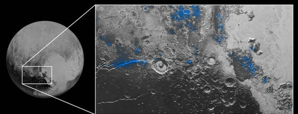NASA công bố Sao Diêm Vương có “bầu trời xanh” và nước dạng băng ảnh 2