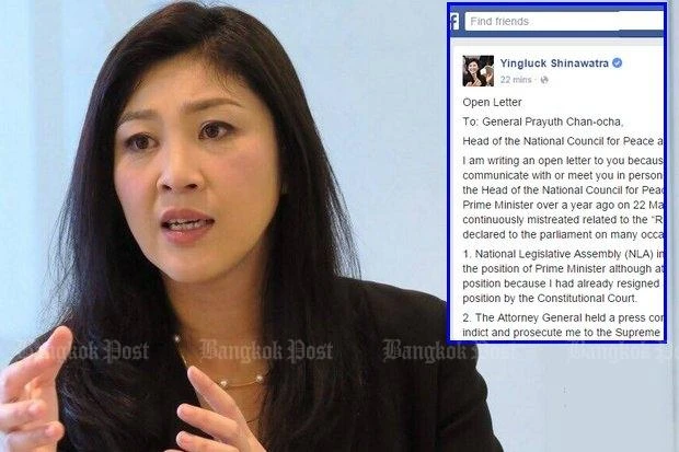 Thái Lan đòi tịch biên tài sản cựu thủ tướng Yingluck ảnh 1 Thái Lan đòi tịch biên tài sản cựu thủ tướng Yingluck ảnh 1