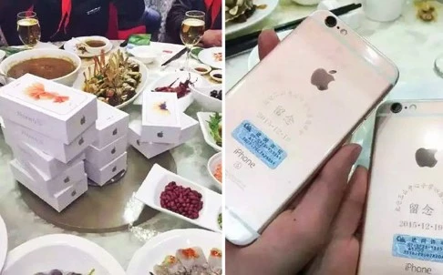 Đại gia Trung Quốc tặng 39 iPhone 6S cho bạn học cũ ảnh 1 Đại gia Trung Quốc tặng 39 iPhone 6S cho bạn học cũ ảnh 1