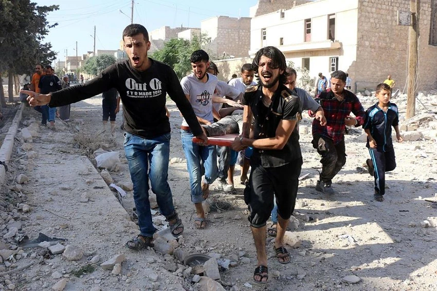 không kích Syria