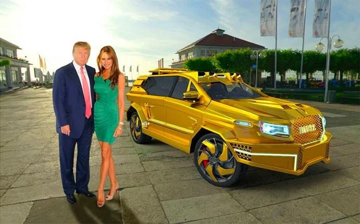 siêu xe mạ vàng Trump