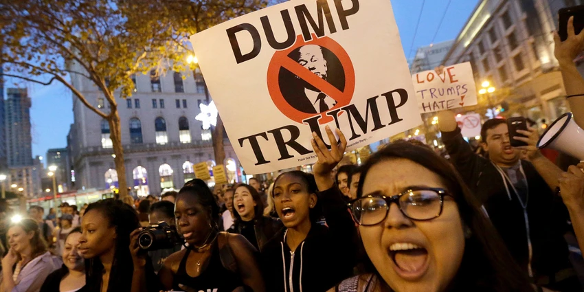 Trump nói Obama đứng sau làn sóng biểu tình chống đối ảnh 1 Trump nói Obama đứng sau làn sóng biểu tình chống đối ảnh 1