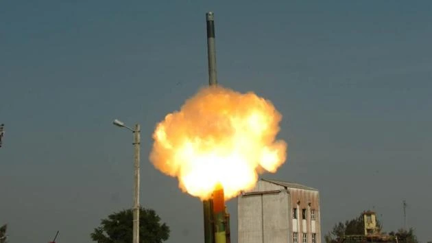 Một vụ phóng thử tên lửa BrahMos. Ảnh: THE HINDUSTAN TIMES Một vụ phóng thử tên lửa BrahMos. Ảnh: THE HINDUSTAN TIMES