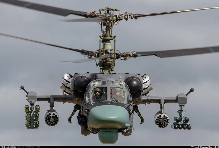 Trực thăng tấn công “Cá sấu” Ka-52M. Ảnh: THE EURASIAN TIMES Trực thăng tấn công “Cá sấu” Ka-52M. Ảnh: THE EURASIAN TIMES