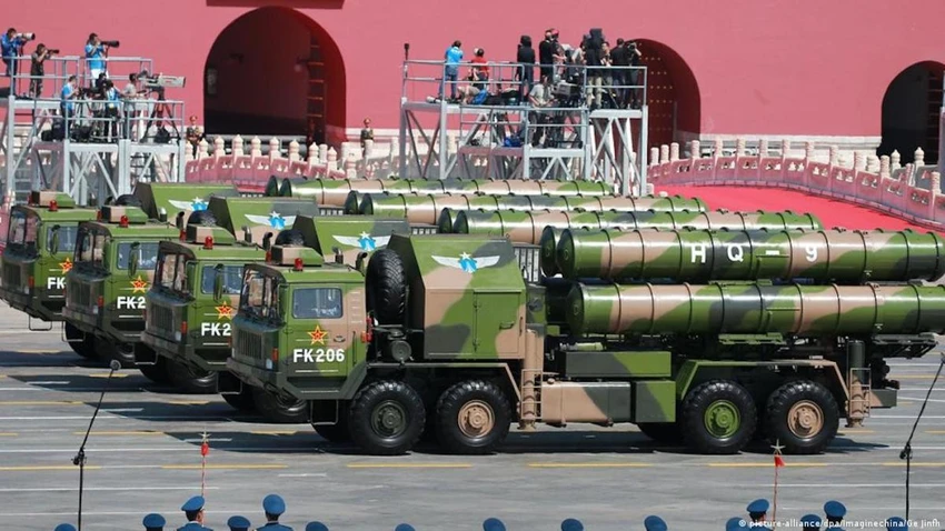 Tên lửa HQ-9 của Trung Quốc. Ảnh: TÂN HOA XÃ Tên lửa HQ-9 của Trung Quốc. Ảnh: TÂN HOA XÃ