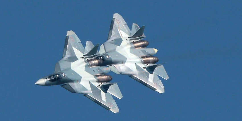 Tiêm kích tàng hình Su-57 của Nga. Ảnh: Sergei Bobylev/TASS/Getty Images Tiêm kích tàng hình Su-57 của Nga. Ảnh: Sergei Bobylev/TASS/Getty Images