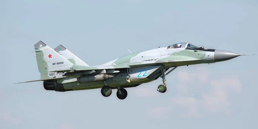 Tiêm kích MiG-29SMT của Không quân Nga đáp xuống TP Ryazan (Nga) sau một cuộc tập trận năm 2016. Ảnh: Daniele Faccioli/STOCKTREK IMAGES/GETTY IMAGES