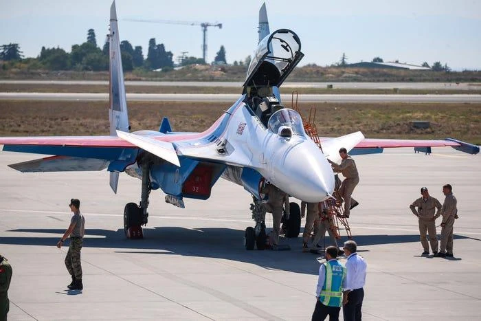Tiêm kích Su-30SM của Nga tại sân bay Ataturk (Thổ Nhĩ Kỳ) năm 2019. Ảnh: Muhammed Enes Yildirim/ANADOLU AGENCY/GETTY IMAGES Tiêm kích Su-30SM của Nga tại sân bay Ataturk (Thổ Nhĩ Kỳ) năm 2019. Ảnh: Muhammed Enes Yildirim/ANADOLU AGENCY/GETTY IMAGES