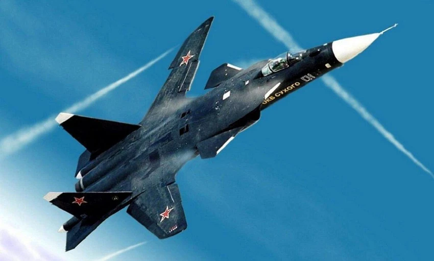 Máy bay chiến đấu Su-47 Berkut của Nga. Ảnh: The EurAsian Times Máy bay chiến đấu Su-47 Berkut của Nga. Ảnh: The EurAsian Times