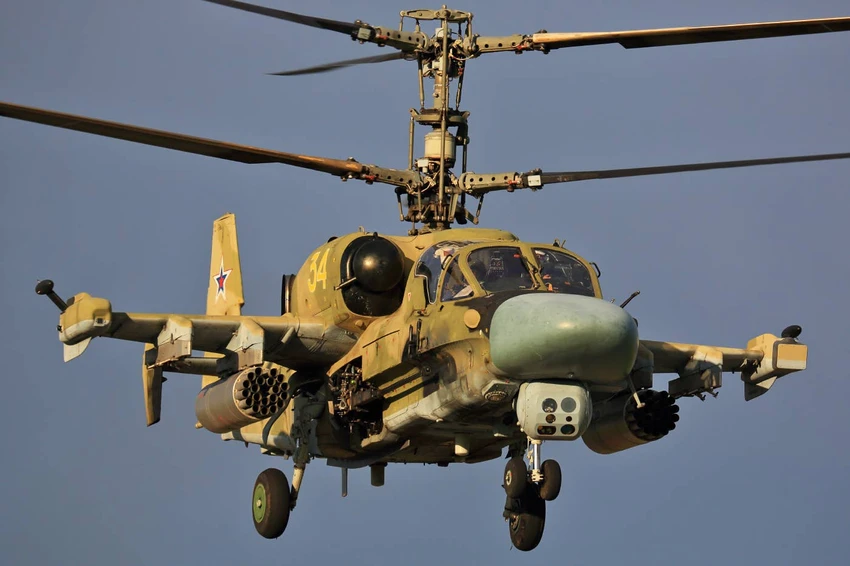 Trực thăng tấn công “Cá sấu” Ka-52 của Nga. Ảnh: Fedor Leukhin/Wikimedia Commons Trực thăng tấn công “Cá sấu” Ka-52 của Nga. Ảnh: Fedor Leukhin/Wikimedia Commons