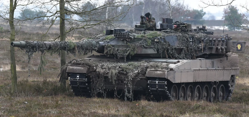 Xe tăng Leopard 2 A6. Ảnh: The EurAsian Times Xe tăng Leopard 2 A6. Ảnh: The EurAsian Times