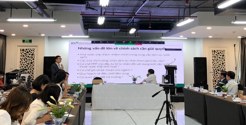 Ông Nguyễn Quang Đồng, Viện trưởng IPS: Giá bán lẻ nước sinh hoạt đang thấp. Ảnh: MT Ông Nguyễn Quang Đồng, Viện trưởng IPS: Giá bán lẻ nước sinh hoạt đang thấp. Ảnh: MT
