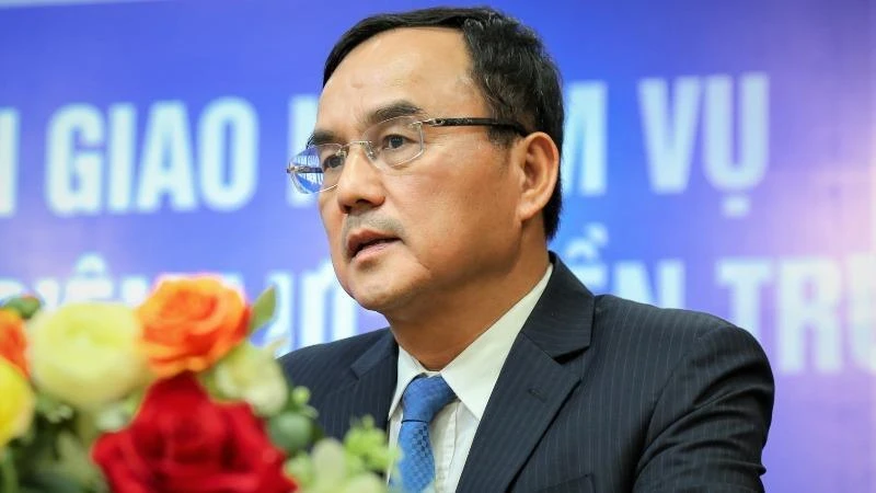 Tân Chủ tịch Hội Điện lực Việt Nam Dương Quang Thành. Ảnh: EVN Tân Chủ tịch Hội Điện lực Việt Nam Dương Quang Thành. Ảnh: EVN