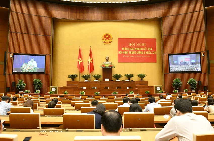 Hội nghị tại điểm cầu Nhà Quốc hội. Ảnh: Quochoi.vn Hội nghị tại điểm cầu Nhà Quốc hội. Ảnh: Quochoi.vn