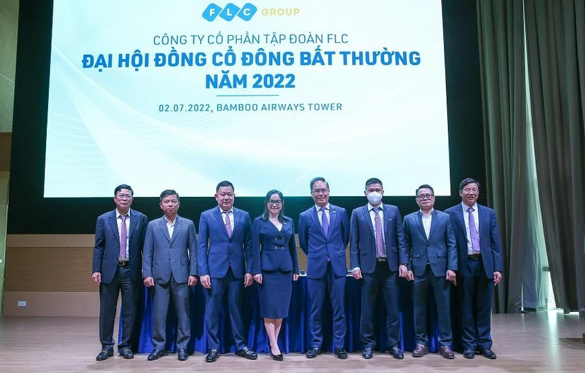 Dàn lãnh đạo cấp cao của FLC trong nhiệm kì mới. Ảnh: FLC Dàn lãnh đạo cấp cao của FLC trong nhiệm kì mới. Ảnh: FLC