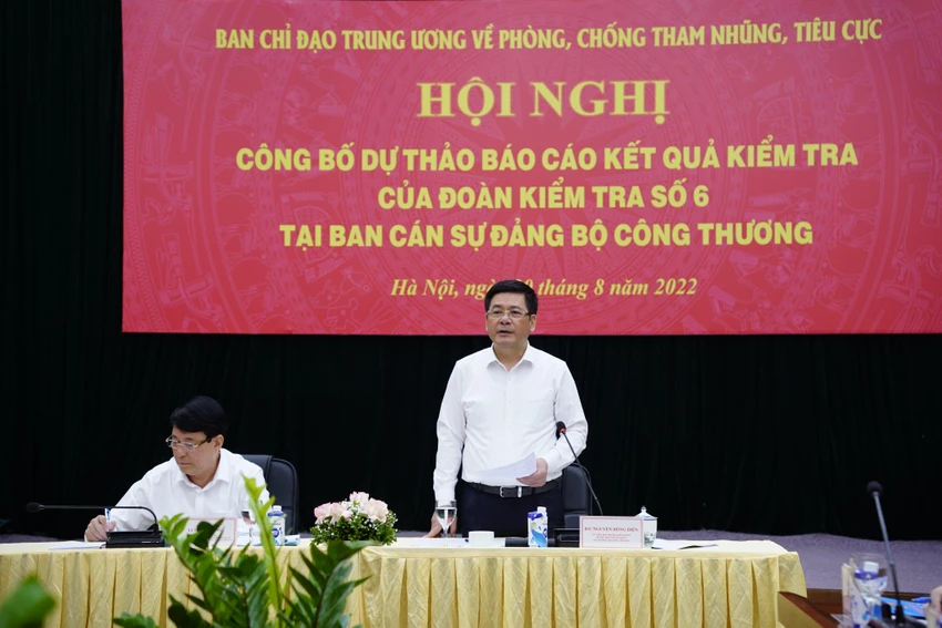 Bộ trưởng Nguyễn Hồng Diên yêu cầu quá trình kiểm tra, các đoàn công tác không được gây khó khăn cho các doanh nghiệp. Ảnh: CẤN DŨNG Bộ trưởng Nguyễn Hồng Diên yêu cầu quá trình kiểm tra, các đoàn công tác không được gây khó khăn cho các doanh nghiệp. Ảnh: CẤN DŨNG