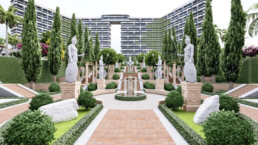 Kiến trúc phác họa cảm tác Hy Lạp tại Cam Ranh Bay Hotels &amp; Resort.