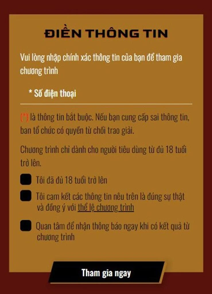 Bước 3: Điền thông tin của bạn Bước 3: Điền thông tin của bạn
