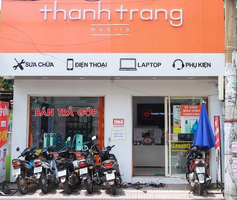 Một cửa hàng của hệ thống Thanh Trang Mobile Một cửa hàng của hệ thống Thanh Trang Mobile