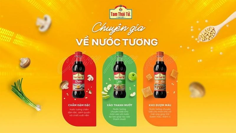 Thế hệ mới của sản phẩm Nước tương Tam Thái Tử Thế hệ mới của sản phẩm Nước tương Tam Thái Tử