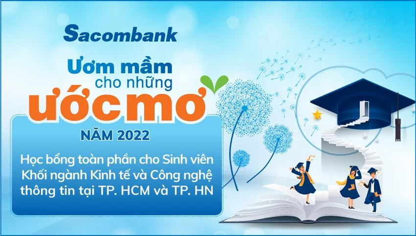 Sacombank dành 3.750 tỷ đồng cho hàng ngàn học bổng toàn phần Sacombank dành 3.750 tỷ đồng cho hàng ngàn học bổng toàn phần