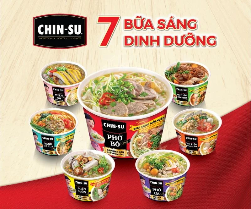 Ngay tại nhà, người tiêu dùng đã có thể trải nghiệm trọn vẹn món ngon từ Bắc chí Nam: từ phở bò, phở gà, bánh đa cua, đến hủ tiếu thập cẩm, hủ tiếu bò kho, miến gà hầm măng, miến sườn. Ngay tại nhà, người tiêu dùng đã có thể trải nghiệm trọn vẹn món ngon từ Bắc chí Nam: từ phở bò, phở gà, bánh đa cua, đến hủ tiếu thập cẩm, hủ tiếu bò kho, miến gà hầm măng, miến sườn.