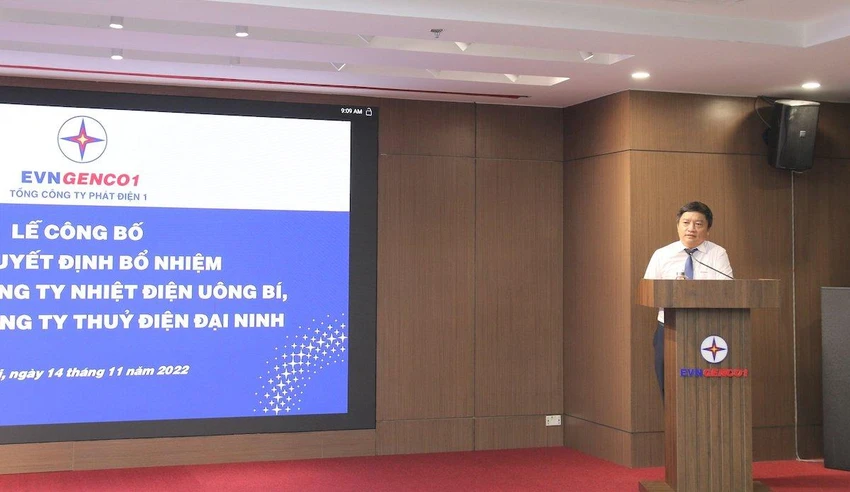 Ông Nguyễn Tiến Khoa, Chủ tịch EVNGENCO1 phát biểu tại buổi lễ. Ông Nguyễn Tiến Khoa, Chủ tịch EVNGENCO1 phát biểu tại buổi lễ.