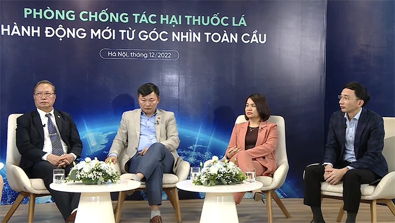 Quang cảnh tọa đàm “Phòng chống tác hại thuốc lá – Hành động mới từ góc nhìn toàn cầu". Quang cảnh tọa đàm “Phòng chống tác hại thuốc lá – Hành động mới từ góc nhìn toàn cầu".