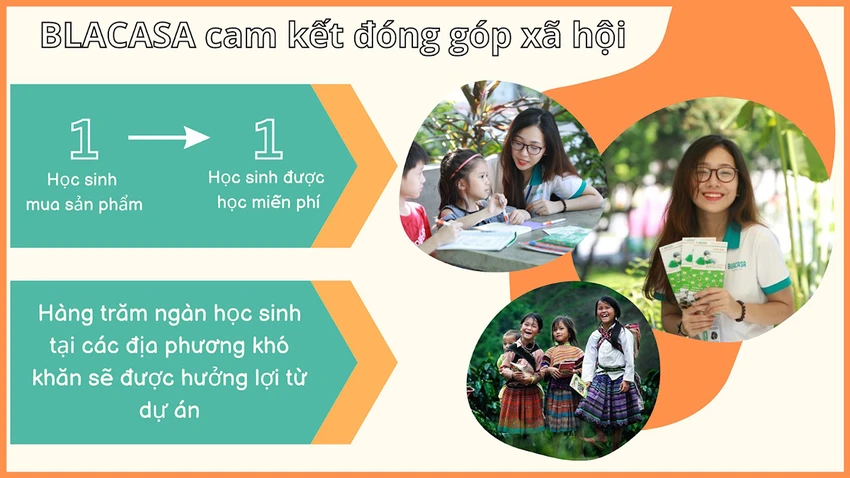 Blacasa cam kết đóng góp xã hội. Blacasa cam kết đóng góp xã hội.
