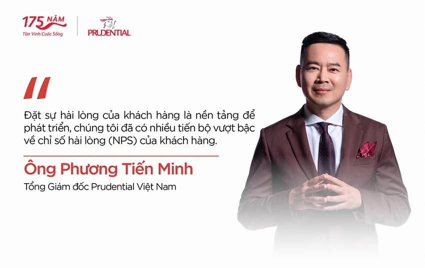 Ông Phương Tiến Minh, TGĐ Prudential Việt Nam. Ông Phương Tiến Minh, TGĐ Prudential Việt Nam.