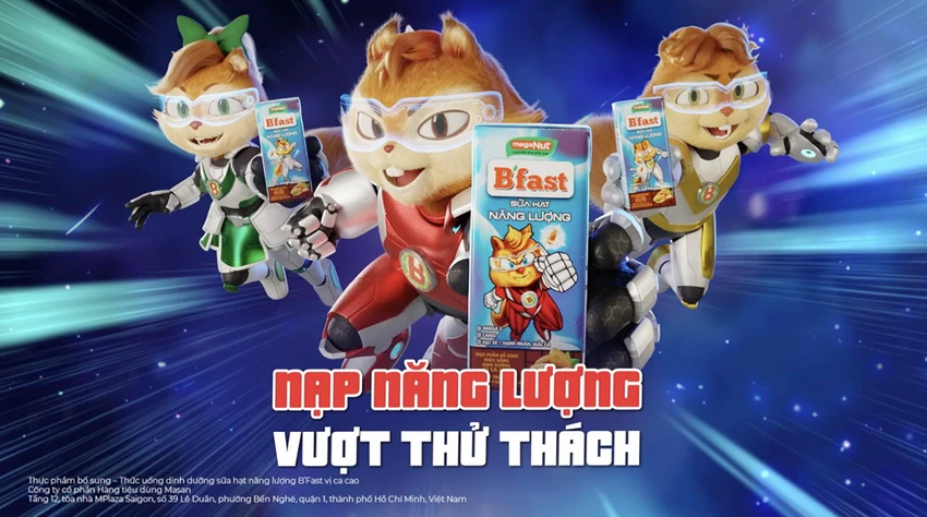 Sản phẩm sữa hạt B’Fast cung cấp năng lượng nhanh cho trẻ trong các hoạt động thể chất. Sản phẩm sữa hạt B’Fast cung cấp năng lượng nhanh cho trẻ trong các hoạt động thể chất.