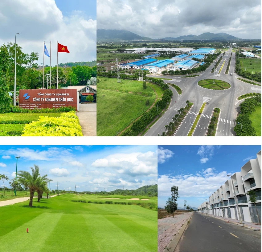 Tổng quan KCN Đô thị và Sân Golf Châu Đức tại đường Hội Bài – Châu Pha - Đá Bạc, thôn Hữu Phước, xã Suối Nghệ, huyện Châu Đức, tỉnh Bà Rịa – Vũng Tàu.