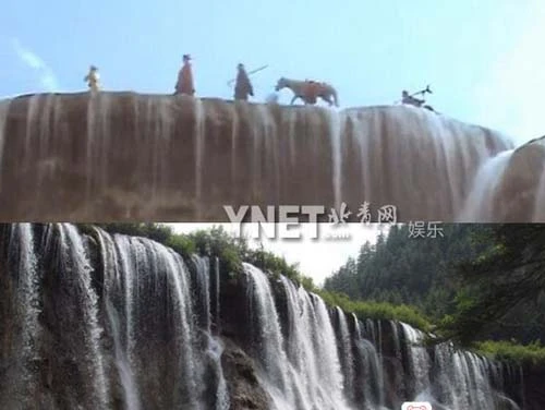 Ngoài sự vui nhộn, trường quayTây Du Kýcũng lắm hiểm nguy. Để tìm cảnh phù hợp nội dung phim, đạo diễn Dương Khiết cùng cả đoàn tới nhiều vùng hiểm trở ở Tây Tạng, Thanh Hải, Ninh Hạ, Hồ Bắc... Trong ảnh, bốn thầy trò Đường Tăng điềm nhiên đi qua thác nước nhưng dưới chân, đá rất trơn, chỉ sơ ý là trượt chân ngã. a-4630-1396864373.jpg
