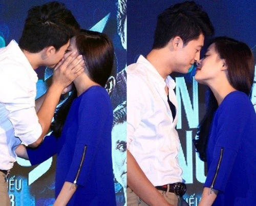 Thùy Linh - Harry hiện là cặp đôi phim giả tình thật đẹp nhất của màn ảnh Việt. Nhập mô tả cho ảnh