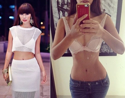 Hà Anh khiến nhiều người ngưỡng mộ với vòng eo "con kiến" đẹp chết người. Nhập mô tả cho ảnh