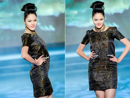 Trường hợp tương tự lặp lại ở Á hậu Hoàng Anh. Có thời điểm Á hậu của cuộc thi Hoa hậu Việt Nam 2012 không kiểm soát được cân nặng nên có lúc đã bước trên sàn diễn thời trang với thân hình vượt quá tiêu chuẩn người mẫu rất nhiều. Nhập mô tả cho ảnh