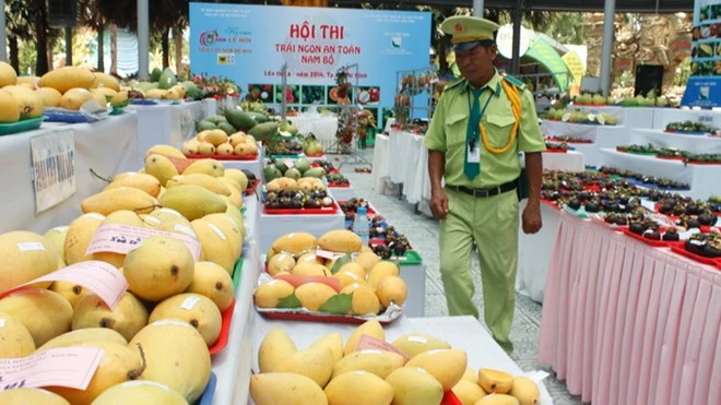 Hơn 700 mẫu trái cây của 11 chủng loại trái cây đến từ 21 tỉnh thành dự thi “Hội thi trái ngon- an toàn”. Nhập mô tả cho ảnh