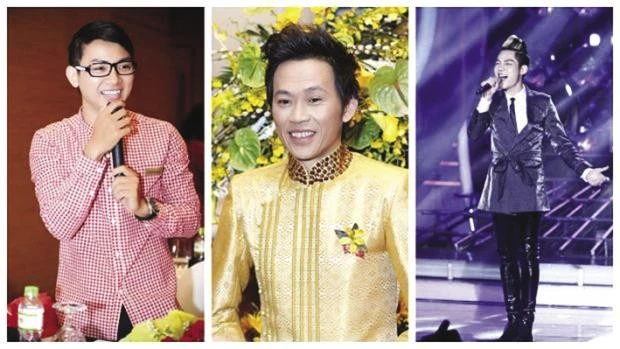 Từ trái sang phải: Hoài Lâm - Hoài Linh - Cao Hữu Thiên. Nhà Hoài Linh từng phải sống ở chuồng heo
