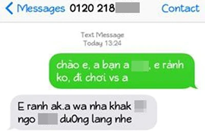 Gái bán dâm online hẹn "bãi đáp" khi phóng viên đọc đúng mật khẩu. Gái dấm dâm online hẹn